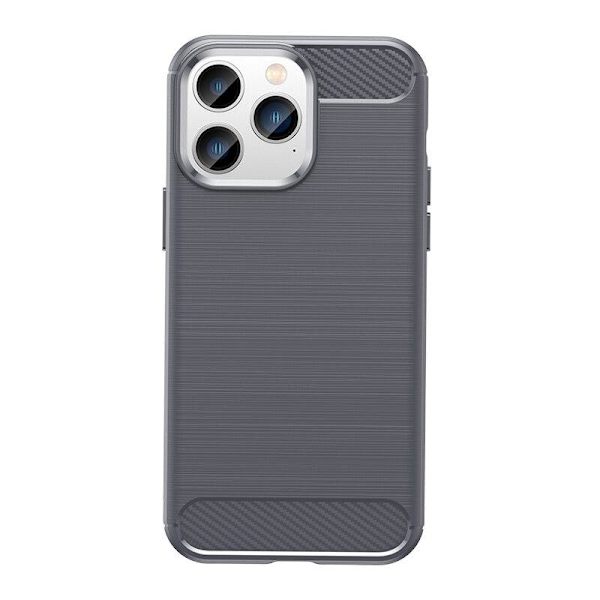 SKALO iPhone 14 Pro Max Armor Carbon Stöttåligt TPU-skal - Fler färger grå