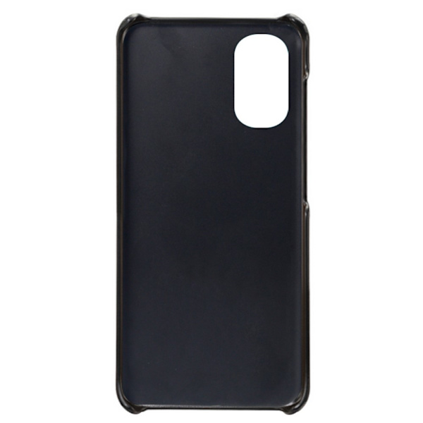 SKALO Motorola Moto E32/E32s PU-læder Kortholder Cover - Sort Black