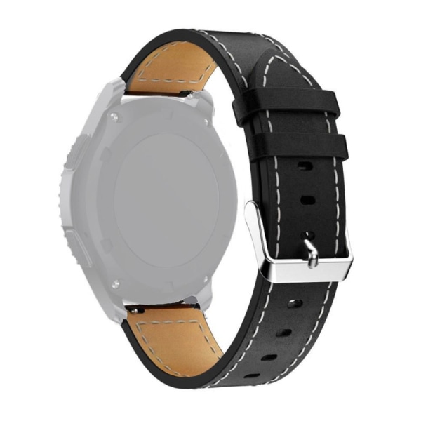 SKALO Ranneke nahkaa Samsung Watch Active2 40mm - Valitse väri Black
