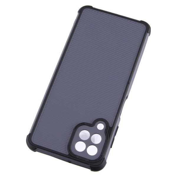 SKALO Samsung A22 4G Armor Hybrid Bumper Skal - Svart Black