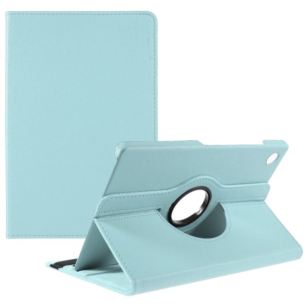 SKALO Samsung Tab A8 10.5 (2021/2022) 360 Litchi Flip Cover - Tu Turquoise