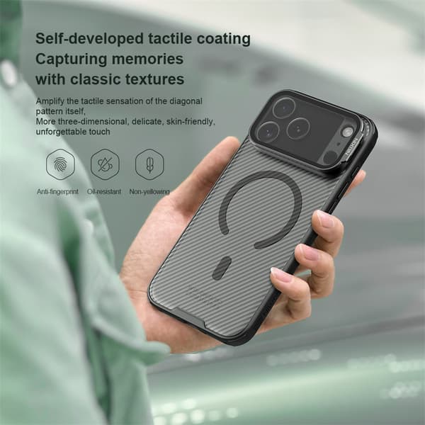 NILLKIN Camshield Prop Magnetic Series Cover til iPhone 18 Pro Max - Sort Black