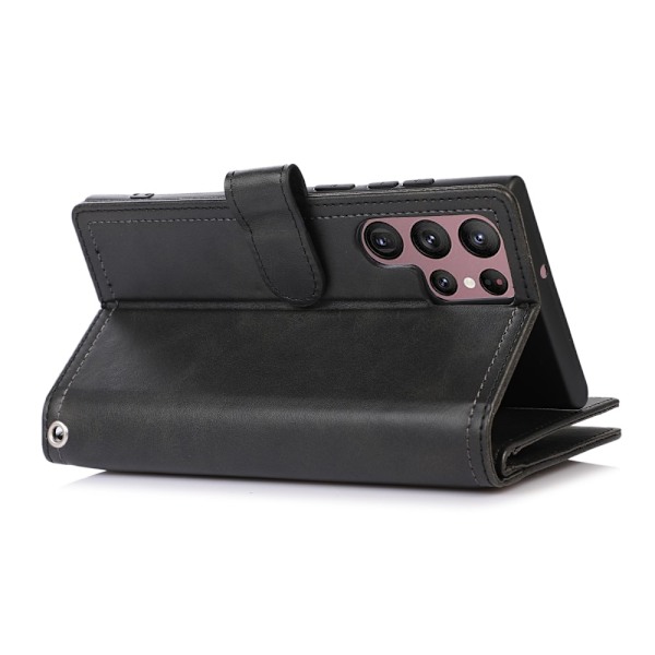 SKALO Samsung S24 Ultra Big Wallet Plånboksfodral - Svart Svart