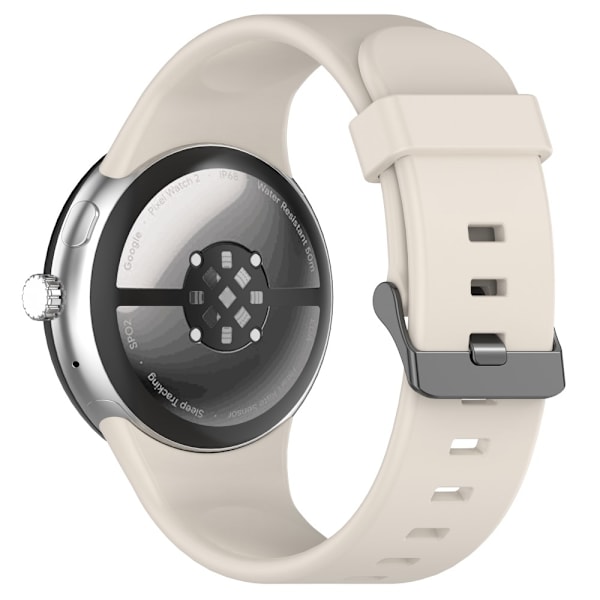 SKALO Silikoniranneke Google Pixel Watch 3 45mm - Valitse väri White