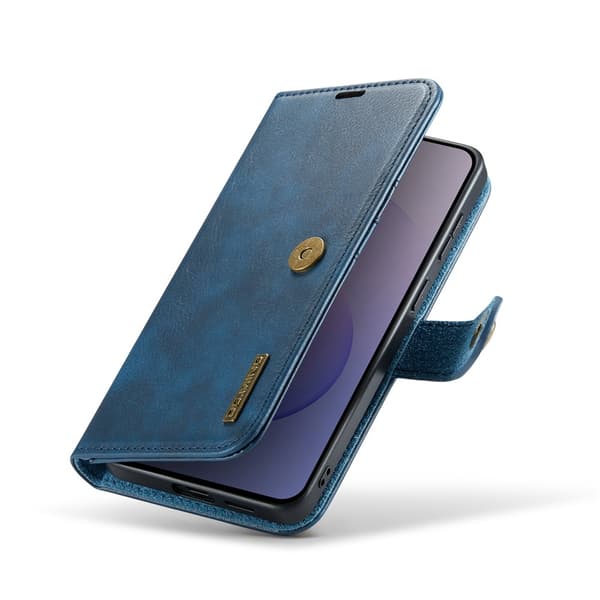 DG MING 2-i-1 Magnet Plånboksfodral för Samsung Galaxy S26 FE - Blå Blå
