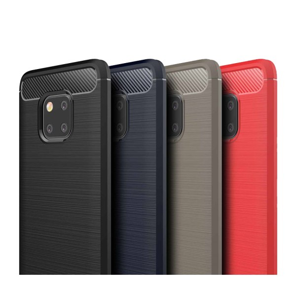 Stødsikkert Armour Carbon TPU cover Huawei Mate 20 Pro - mere farve Red