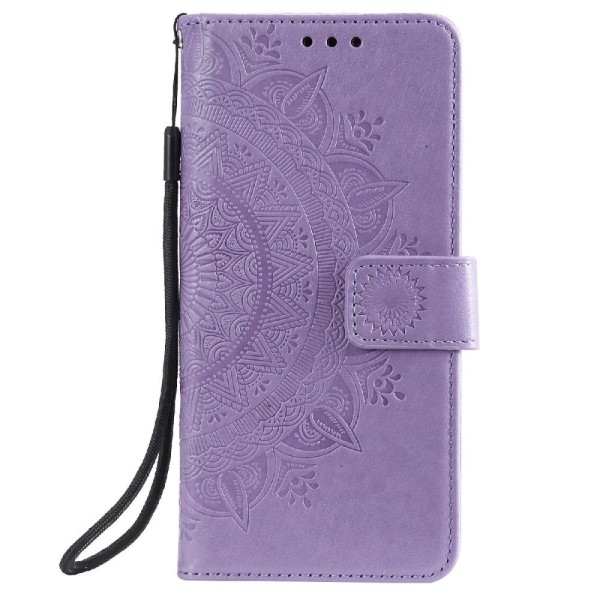 SKALO Samsung A02s / A03s Mandala-lompakkokotelo - violetti Purple