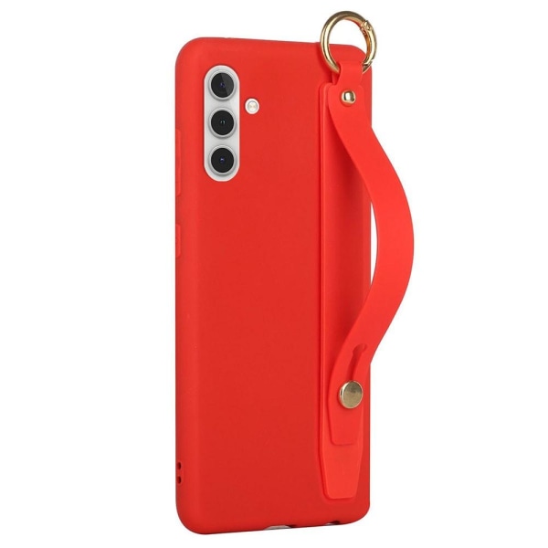 SKALO Samsung A13 5G Håndrem TPU-cover - Rød Red