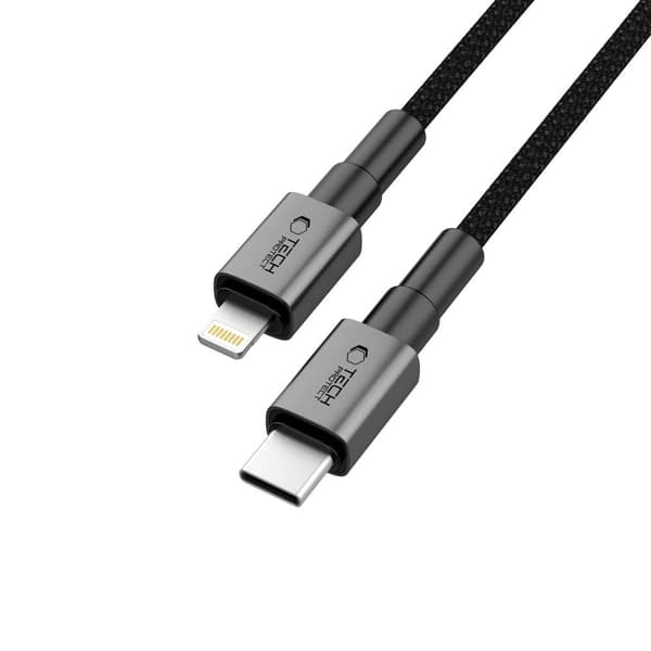 Tech-Protect Ultraboost DNA USB-C–Lightning kaapeli 27W 2m - Iron Grey Grey