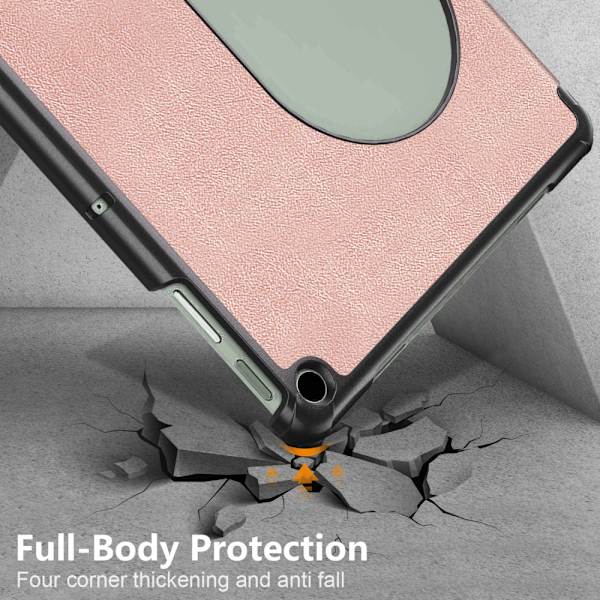 SKALO Google Pixel Tablet Trifold Flip Cover - Rosa guld Pink gold