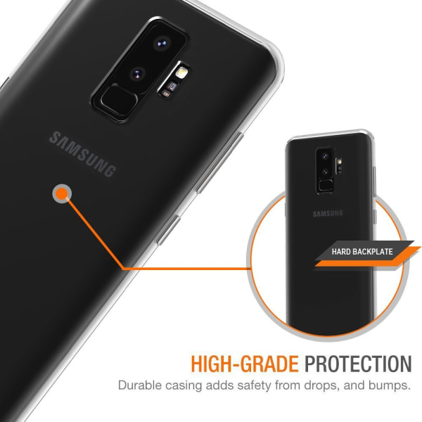 Läpinäkyvä silikoni-TPU-kuori Samsung S9:lle Transparent
