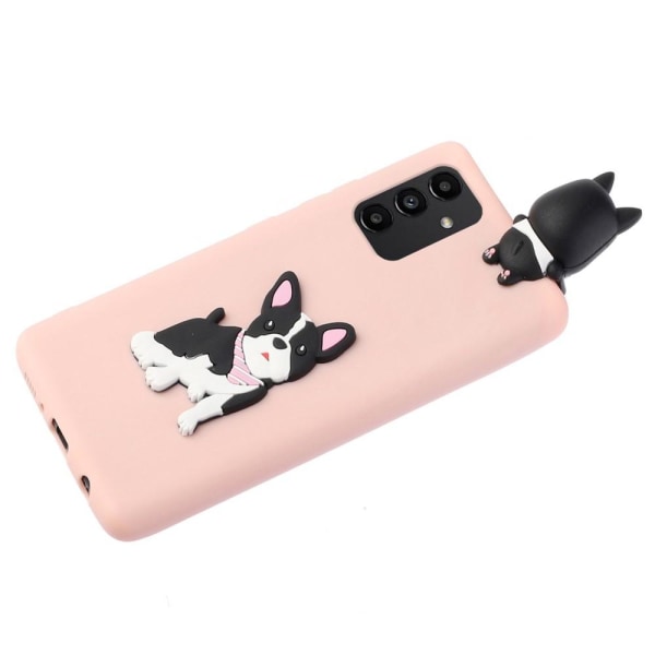 SKALO Samsung A14 4G/5G 3D Cartoon Skal Rosa