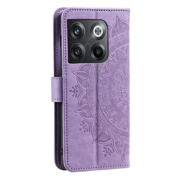 SKALO OnePlus 10T 5G Mandala lompakkokotelo - Violetti Purple