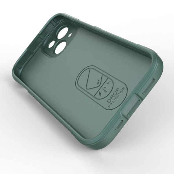 SKALO iPhone 15 Plus Rugged Bumpers TPU-suojakuori Green