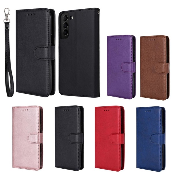 SKALO Samsung S22+ Magnetskal/plånbok "2 i 1" - Fler färger Svart