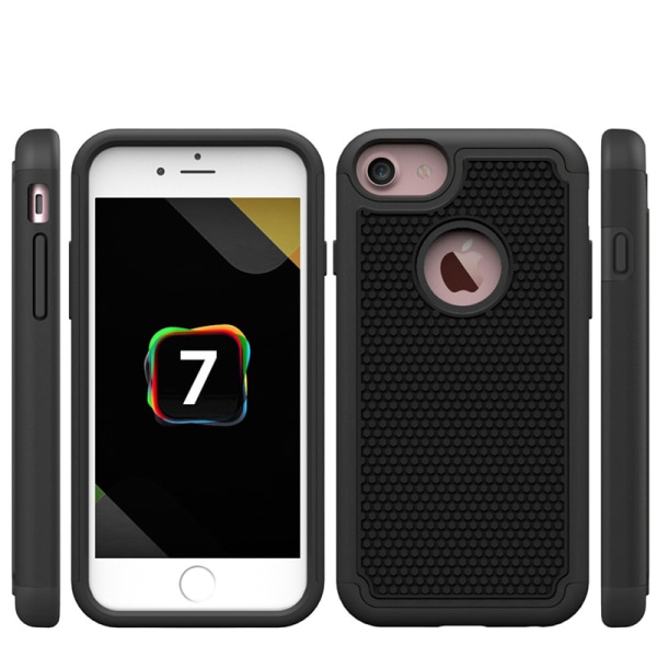 iPhone 7 ekstra beskyttelsescover | Stødsikker rustning - flere farver Light pink