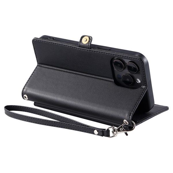 SKALO iPhone 16 Pro Max Evelope Clutch 5-RUM - Sort Black