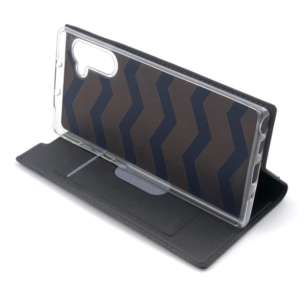 Plånboksfodral Ultratunn design Samsung Note 10 Dark grey