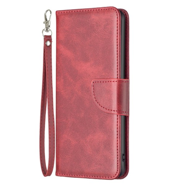 SKALO iPhone 15 Flip Cover m. pung i PU-læder - Rød Red