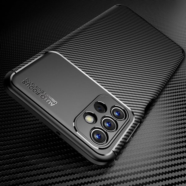SKALO Samsung A13 4G Carbon Fiber TPU-skal - Blå Blå