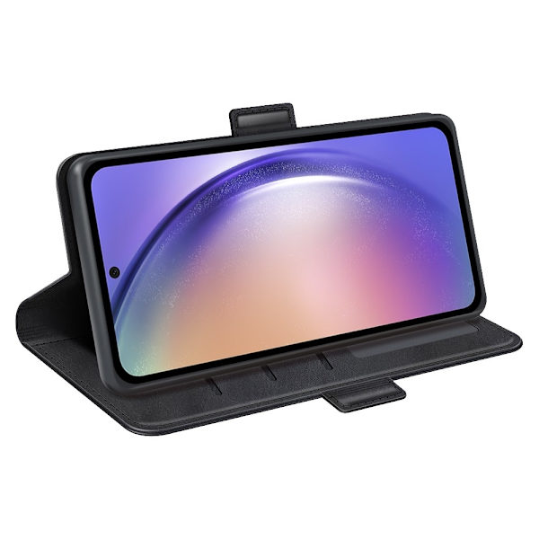 SKALO Samsung A55 5G Premium Wallet Flip Cover - Sort Black
