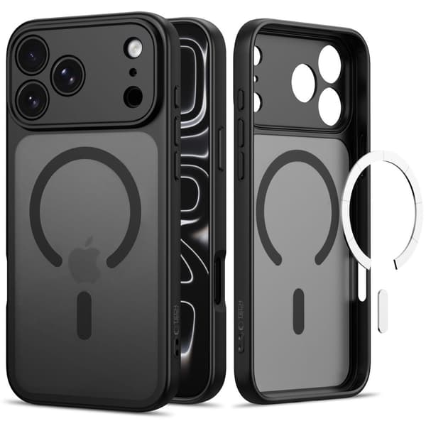 Tech-Protect BasicMag MagSafe Suojakuori sopii iPhone 18 Pro Max - Mattamusta Black
