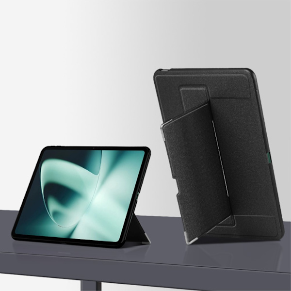 SKALO OnePlus Pad PU-læderetui med stativ - Sort Black