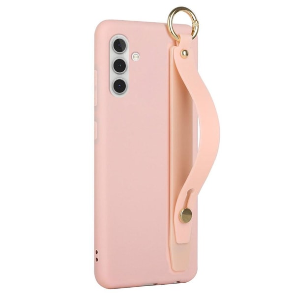 SKALO Samsung A13 5G Håndrem TPU-cover - Pink Pink