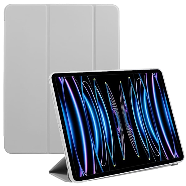 SKALO iPad Pro 12.9 (Gen 4/5/6) Trifold Suojakotelo - Harmaa Grey