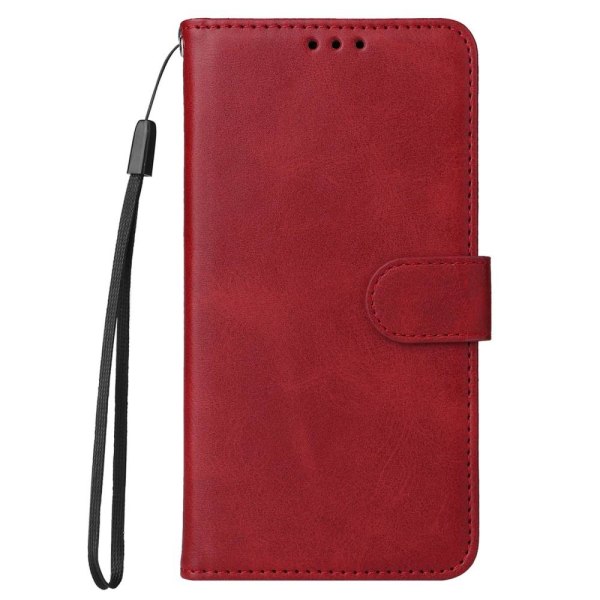 SKALO Xiaomi Redmi Note 12 Pro 5G Lompakkokotelo PU-nahkaa - Punainen Red