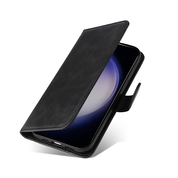SKALO Samsung S25 PU-læder Flip Cover - Vælg farve Black