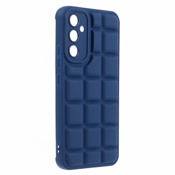 SKALO Samsung A15 5G Puffer Bumper TPU-Cover - Mørkeblå Dark blue