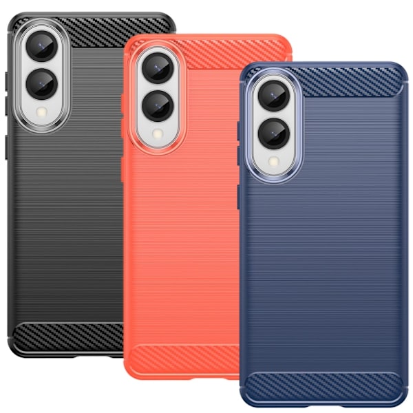 SKALO Samsung S25 Edge Armor Carbon Cover - Vælg farve Red