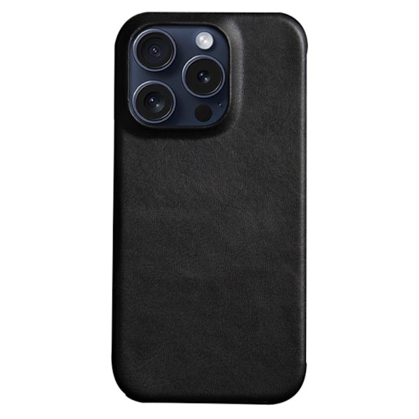 SKALO iPhone 16 Pro PU-læder Cover - Sort Black