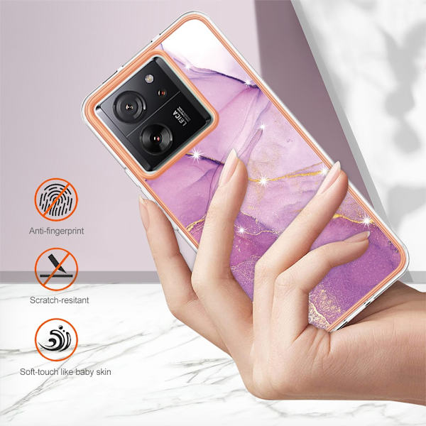 SKALO Xiaomi 13T/13T Pro Marmori TPU kuori - #2 Multicolor