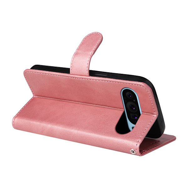 SKALO Google Pixel 9/9 Pro PU-læder Pungetui - Vælg farve Pink
