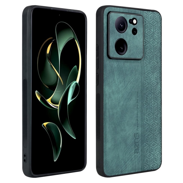 SKALO Xiaomi 13T/13T Pro AZNS PU læder Cover - Grøn Green