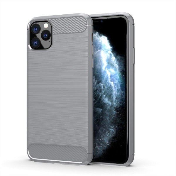 SKALO iPhone 11 Pro Armor Carbon Stødsikker TPU-cover - Vælg far Blue