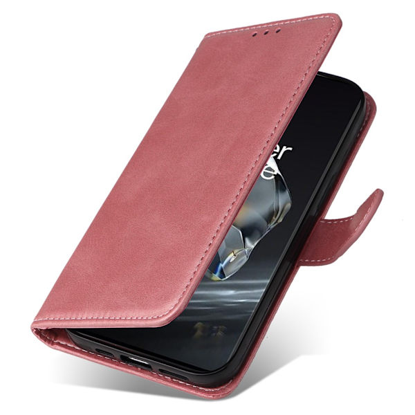 SKALO OnePlus 12 5G PU-Läder Plånboksfodral - Fler färger Rosa