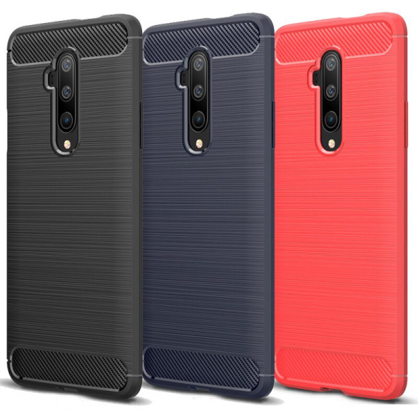 Stødsikker Armour Carbon TPU cover Oneplus 7T Pro - flere farver Red