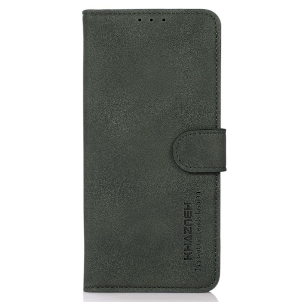 SKALO iPhone 16 Pro KHAZNEH Lompakkokotelo PU-nahasta - Vihreä Green