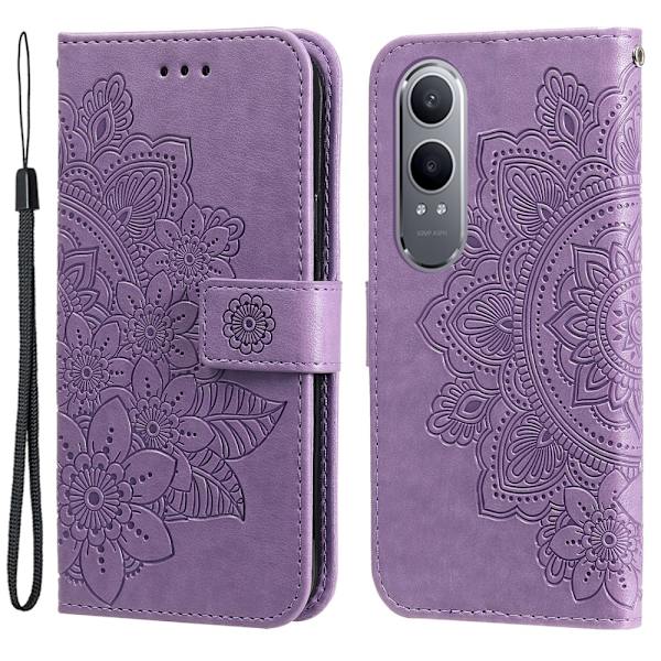 SKALO OnePlus Nord CE4 Lite 5G Mandala Flip Cover - Lilla Purple