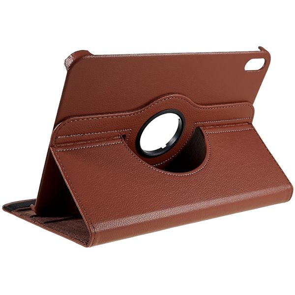 SKALO iPad 10.9 (2022) 360 Litchi Kotelo - Ruskea Brown