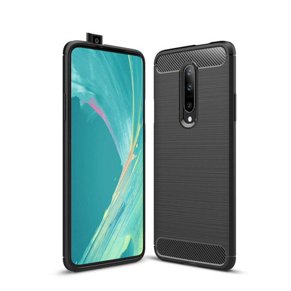 Iskunkestävä Armor Carbon TPU-suojus Oneplus 7 - enemmän värejä Grey