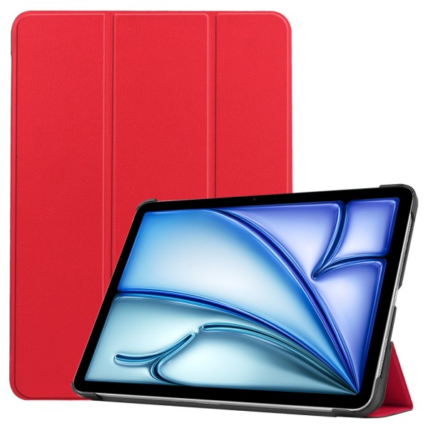 SKALO iPad Air 13 (2024) Trifold Suojakotelo - Punainen Red