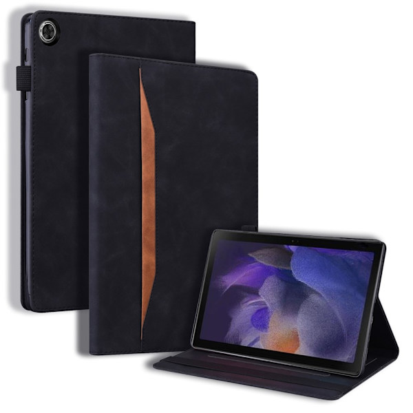 SKALO Samsung Tab A9+ PU-læder Flip Cover - Sort Black