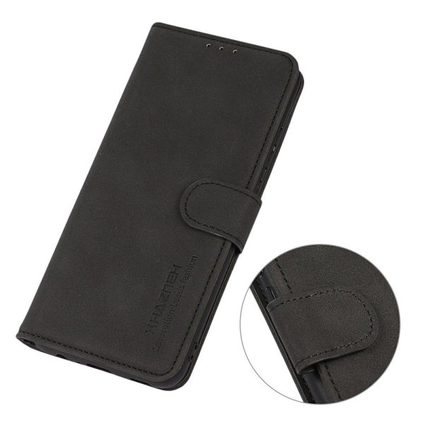 SKALO Motorola Moto G23 4G KHAZNEH Pungetui i PU-læder - Sort Black