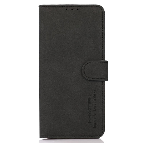 SKALO Xiaomi Redmi 12C 4G KHAZNEH Plånboksfodral i PU-Läder - Svart Svart