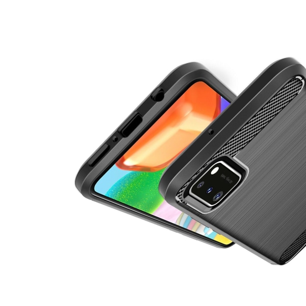 Stöttåligt Armor Carbon TPU-skal Samsung A41 Red