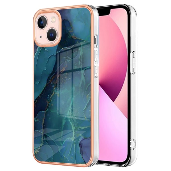 SKALO iPhone 15 Marmor TPU-skal - Motiv 6 multifärg